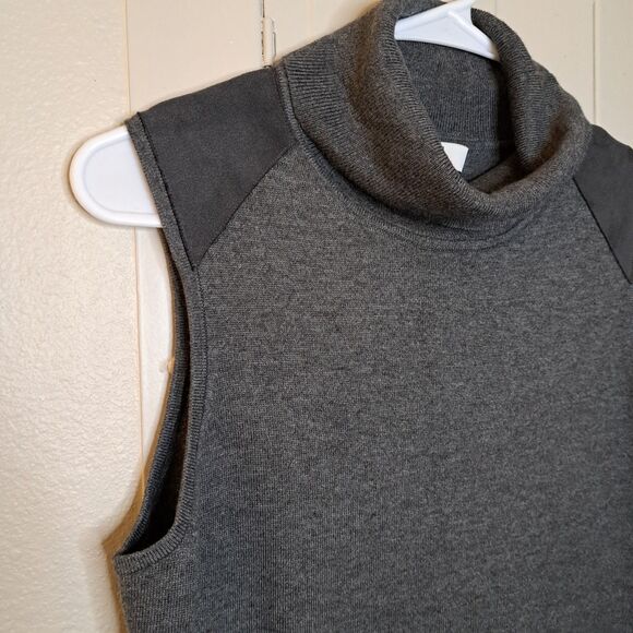EE By Etcetera Women Cashmere Blend Knit Sleeveless Top Turtle Neck Size S - Picture 6 of 11